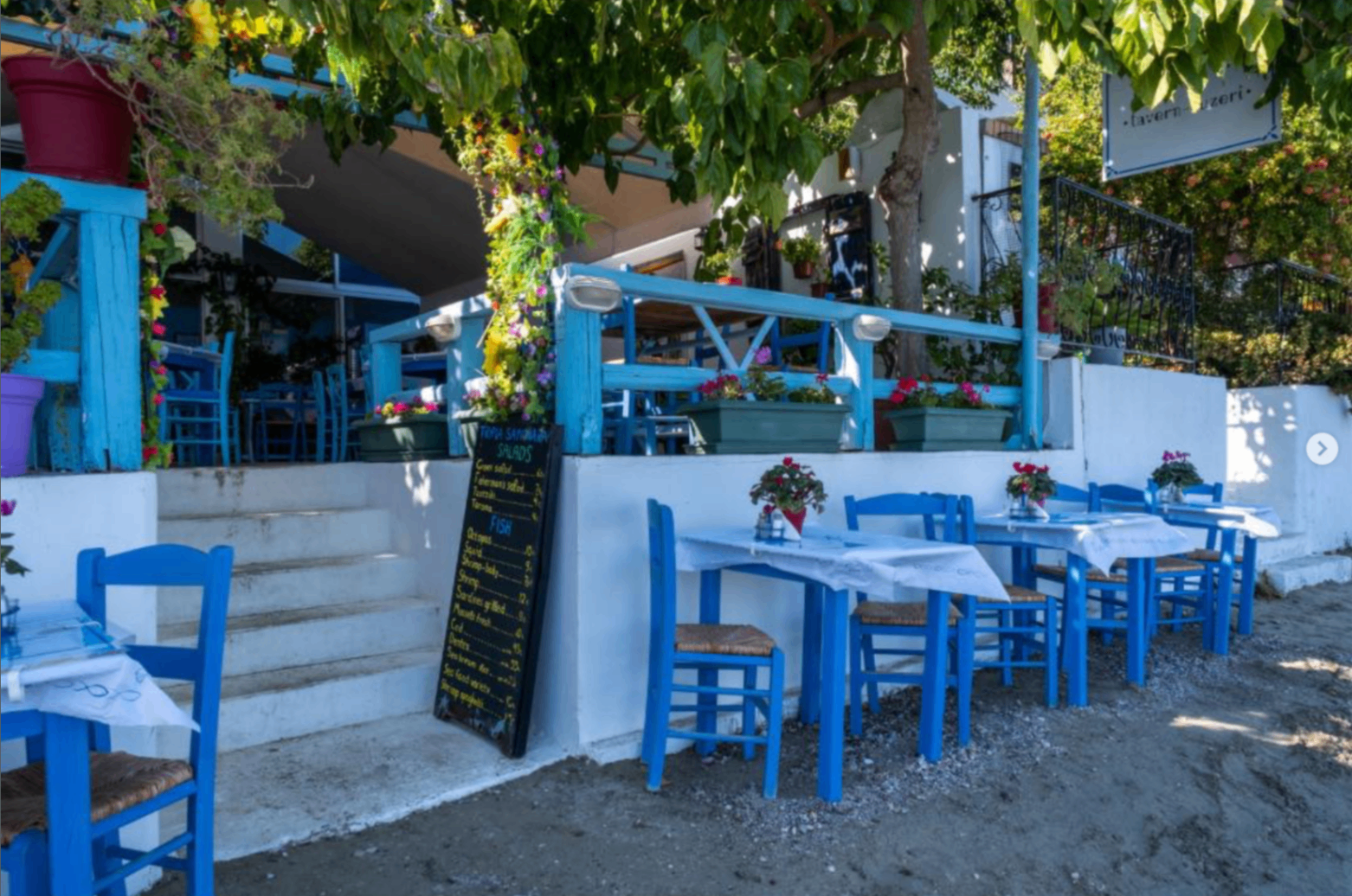 Traditional seaside taverna in Tolo